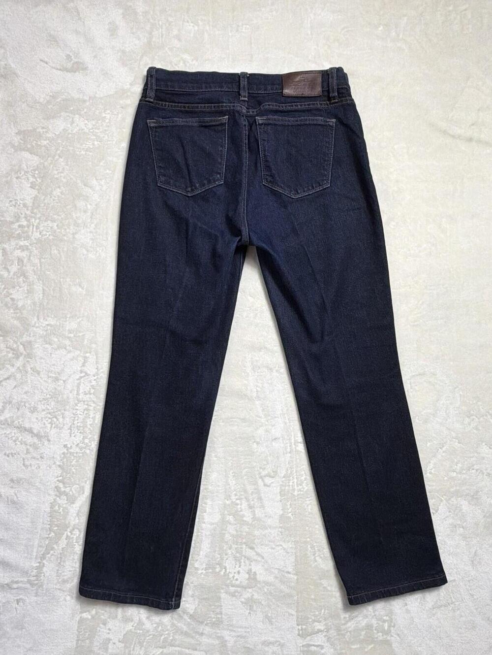 Lauren Ralph Lauren Jeans Co Petite 4P Classic Straight Leg Dark Wash Denim Blue